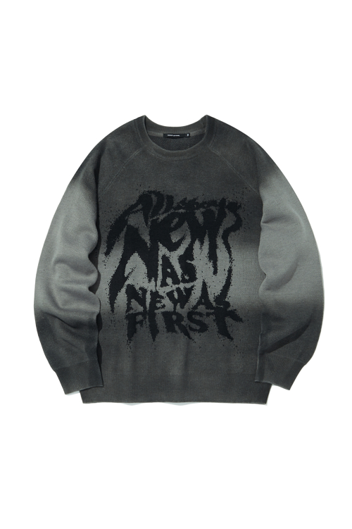 Washed свитер Grey ANA1WR02AGE