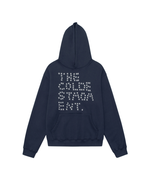 TCM star dot hoodie (navy)
