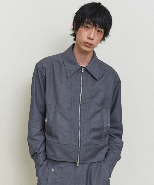 Элегантный укороченный жакет в многослойном стиле [Ep.01] (Charcoal)