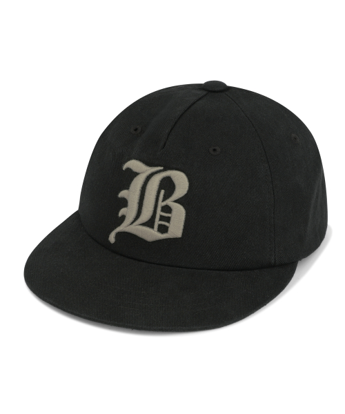 5 PANEL BB LOGO VINTAGE CAP - BLACK