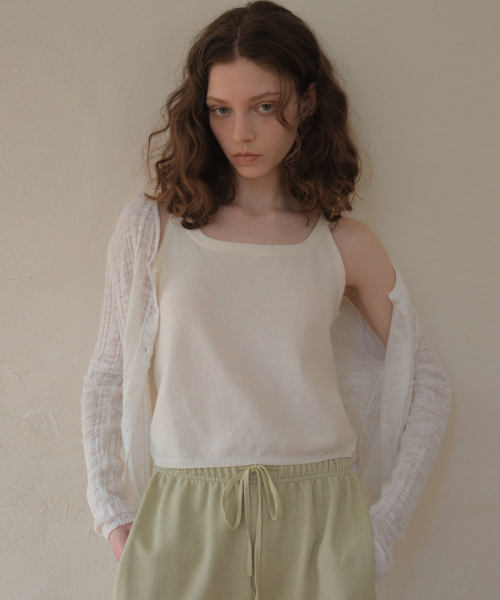 Milky Slub Round кардиган_Ivory(OC26KN16)