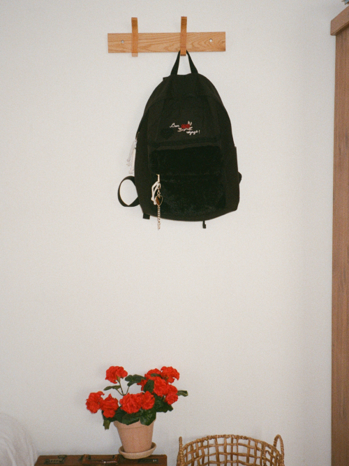Vintage bon voyage backpack_black