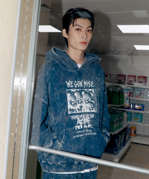 TARGETING WASHED HOODIE (2 COLOR)