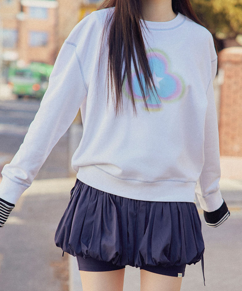 CLOVER SWEATSHIRT - белый