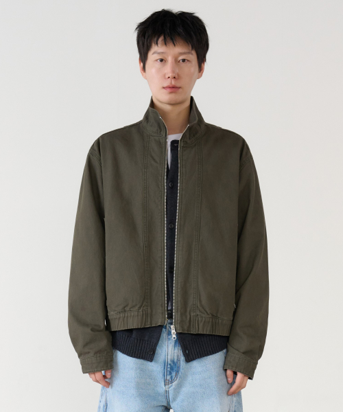 stand collar jacket (хаки)