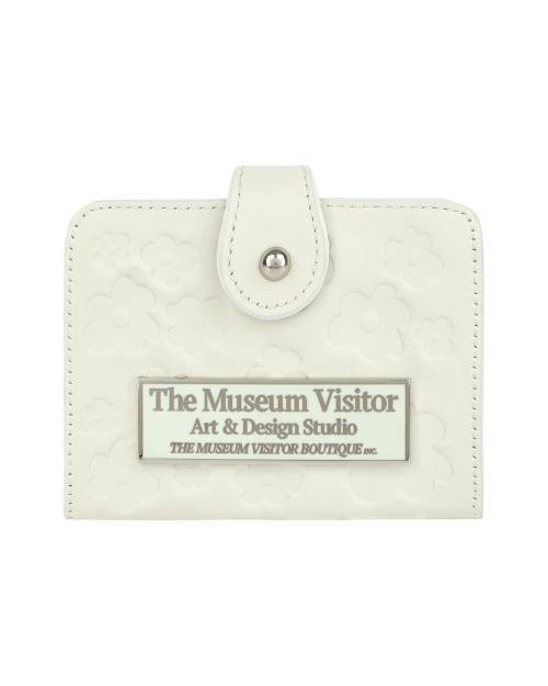 FLOWER ACCORDIAN WALLET (WHITE)