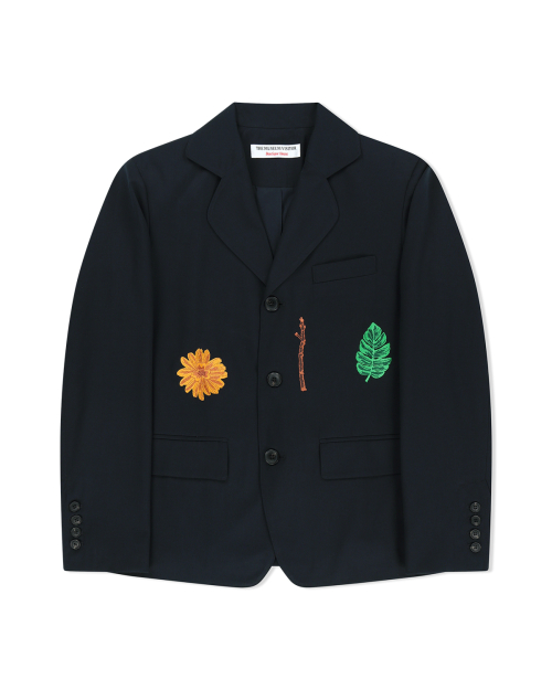 ARCHIVE SYMBOL EMBROIDERED BLAZER (DEEP темно-синий)