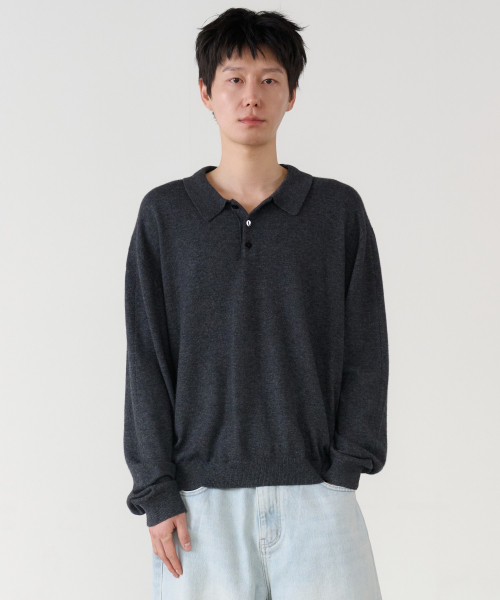essential collar вязаный (charcoal)