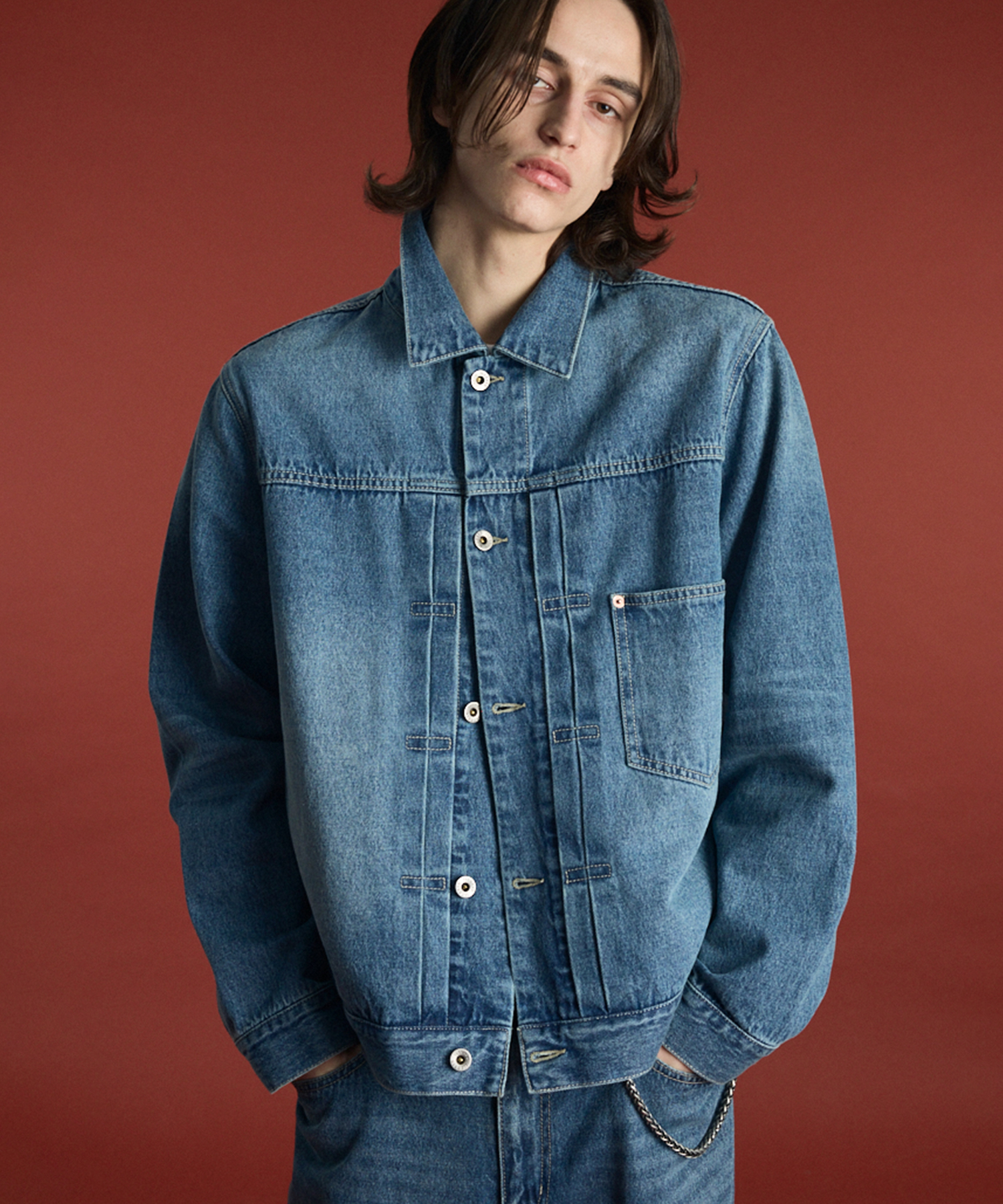 Джинсовка Archive Type 1 Washed Denim Jacket Blue