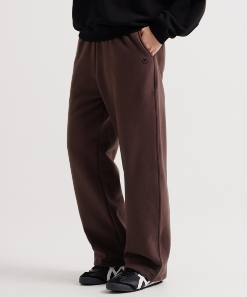 Log Wide Napping Sweatpants Brown KJLP2685
