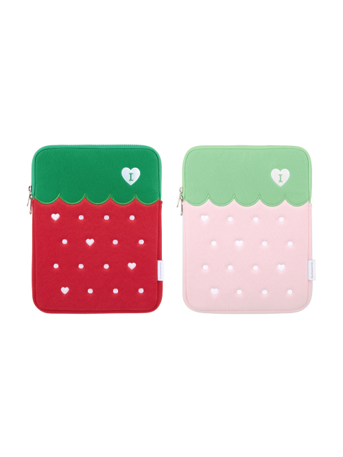 Love berry Tablet pouch 딸기 태블릿 파우치 11inch / 2 colors