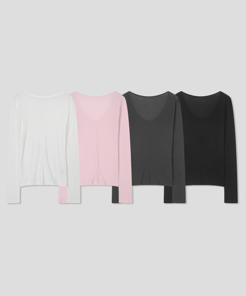 Airy Two-Way Tee_4 color