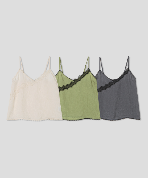 Lace Slip Cami Top_3 color