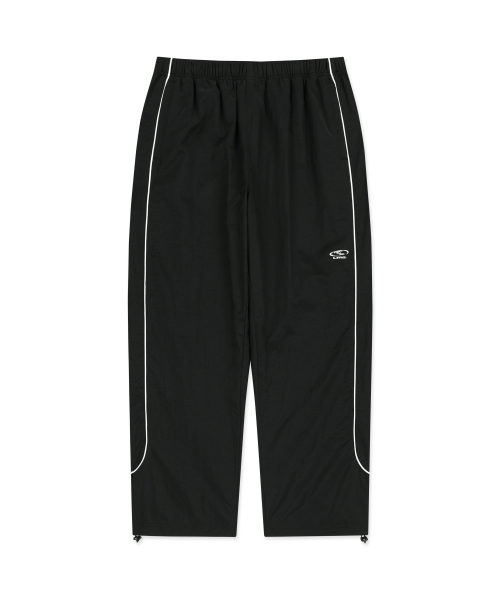 PIPING TRACK PANTS black