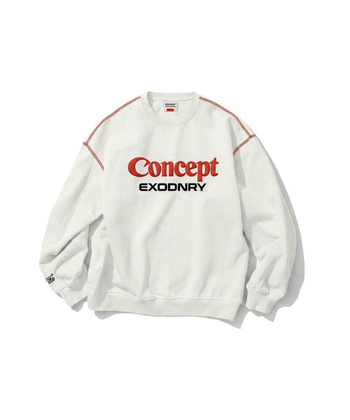 CONCEPT LOGO CREWNECK IVORY