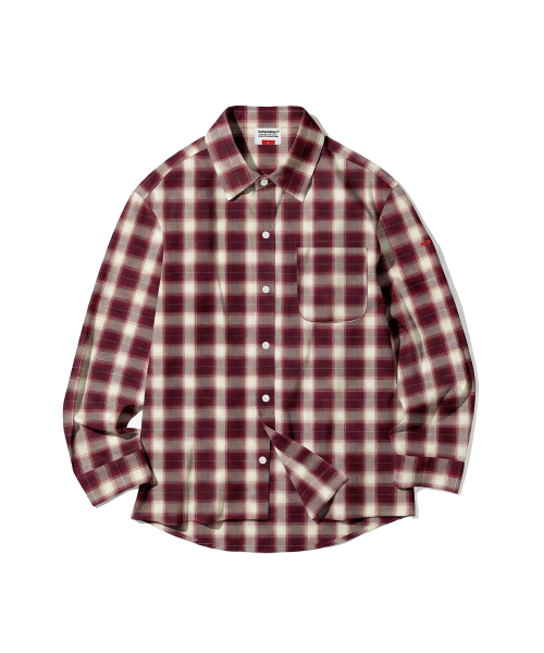 OMBRE CHECK SHIRT RED
