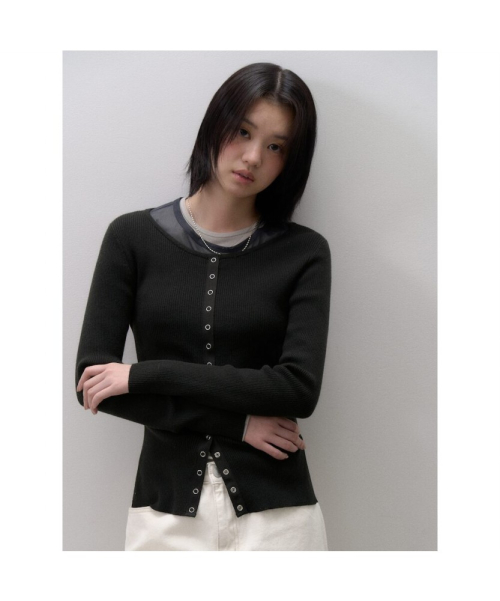 슬림 카디건 애쉬