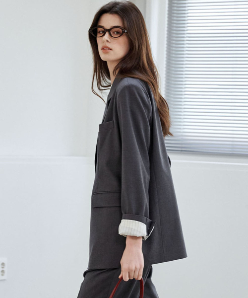 Куртка от костюма 6609 regular (dark gray)