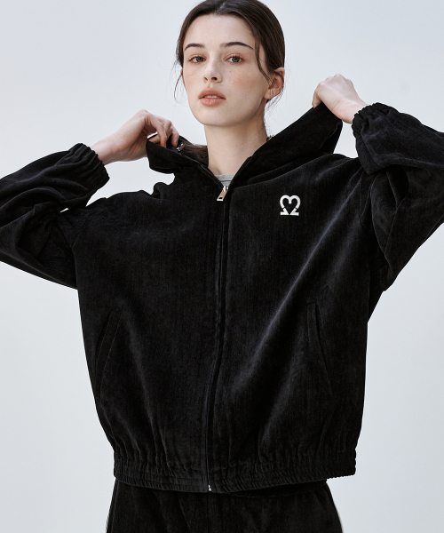 Вельветовая зипка 6317 (Black)