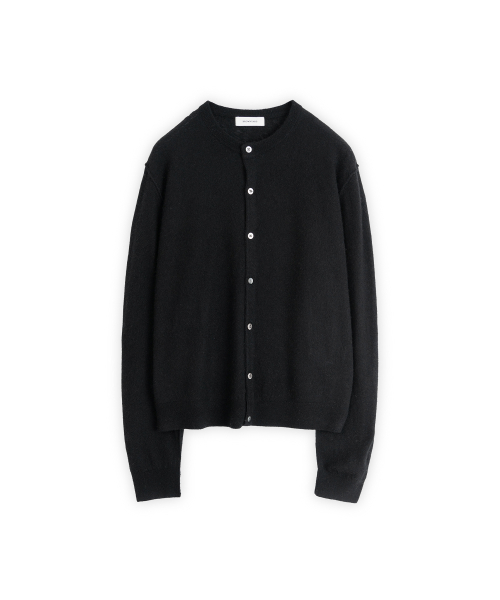 Мягкий кардиган с круглым вырезом, Black