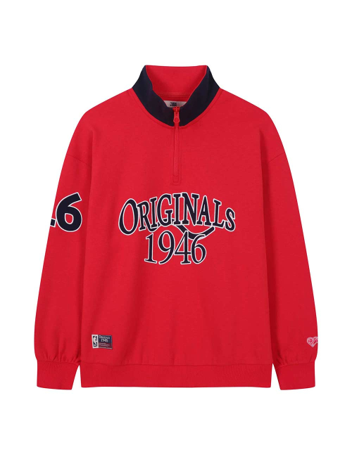 Свитшот на молнии ORIGINALS46 Half Zip Red