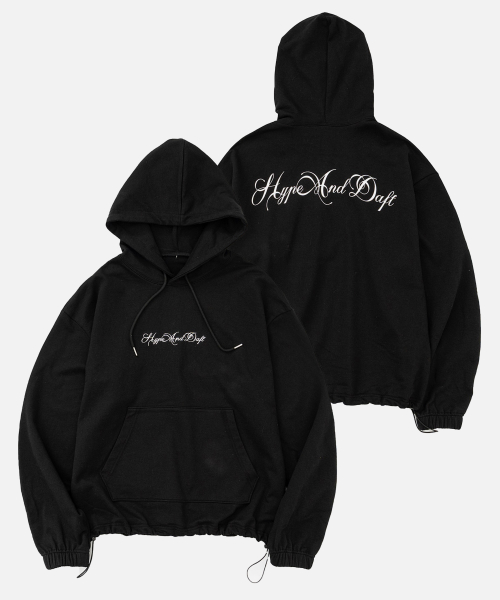 Худи на затяжках Black
