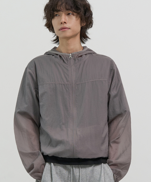 легкая полупрозрачная куртка (GREY)