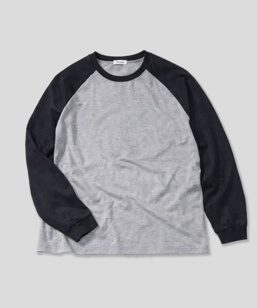 Оверсайз лонгслив с рукавом реглан Black/Gray
