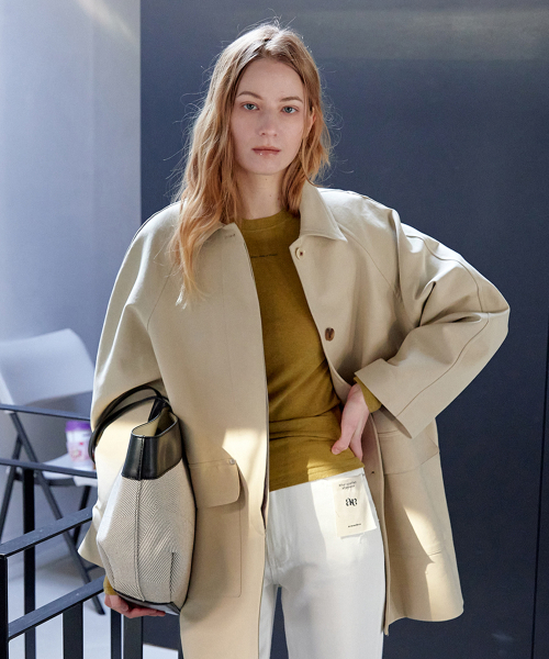 N-BUTTON HALF TRENCH COAT _N6SCT0395