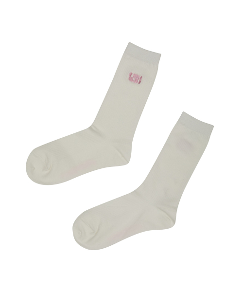 YK Logo Socks PINK