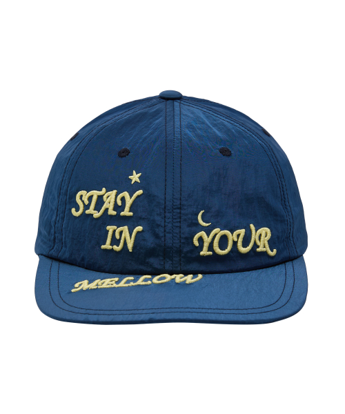 MELLOW Letter Nylon Cap NAVY