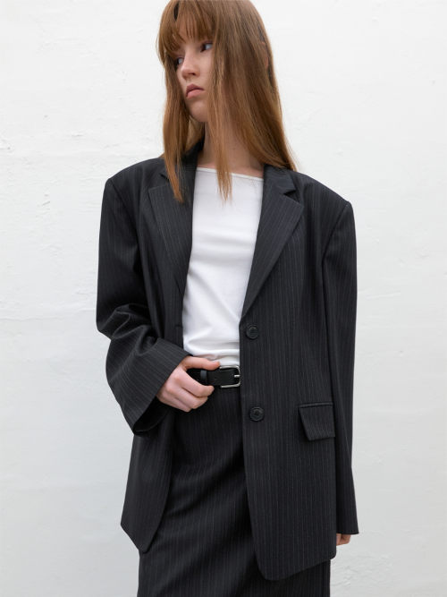 STRIPE OVERSIZED JACKET (JK-3064)