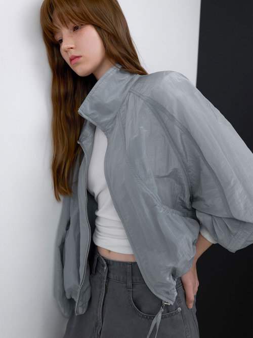 SHIRRING STRING CROP JUMPER (JP-595)