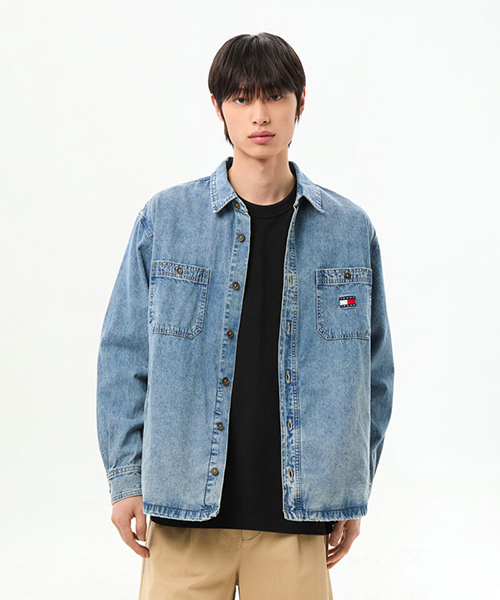 Джинсовая рубашка-куртка Mid Denim (T32G0NJC02TML11A5)