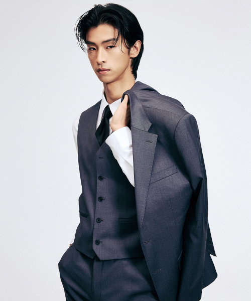 Classic Wool Suit Vest (Charcoal Grey) TNVE6E100CG