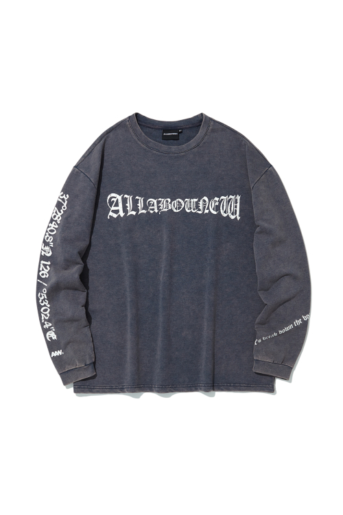 Лонгслив Chrome Font Mix Navy ANA1TR02ANA