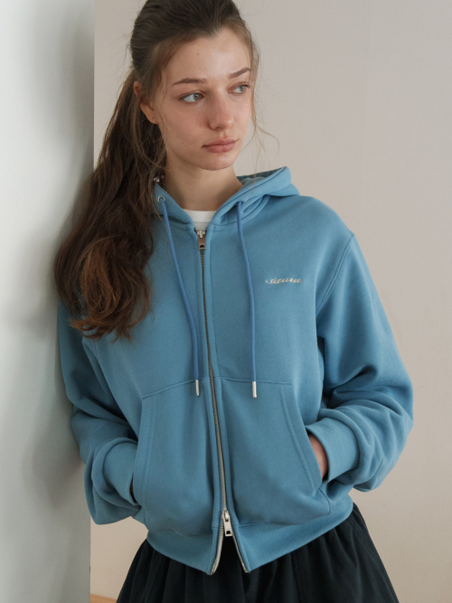 Classic Zip-up Hoodie (Monet Blue)