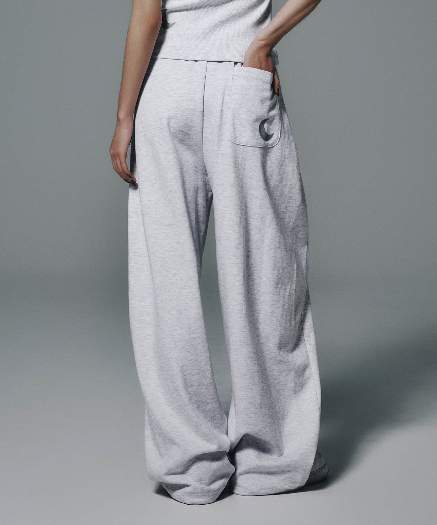 MOON SWEAT PANTS HEATHER GREY