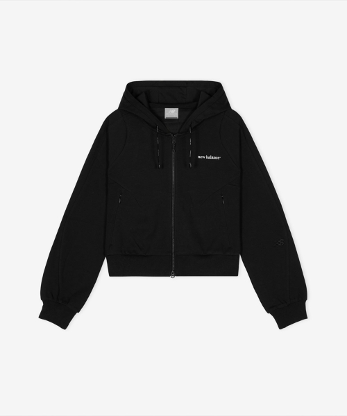 NBMDG2W412 / Женская легкая худи на молнии (BLACK)