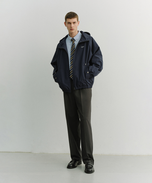 LOGO WINDBREAKER_UNISEX_UDJU6A113_NAVY