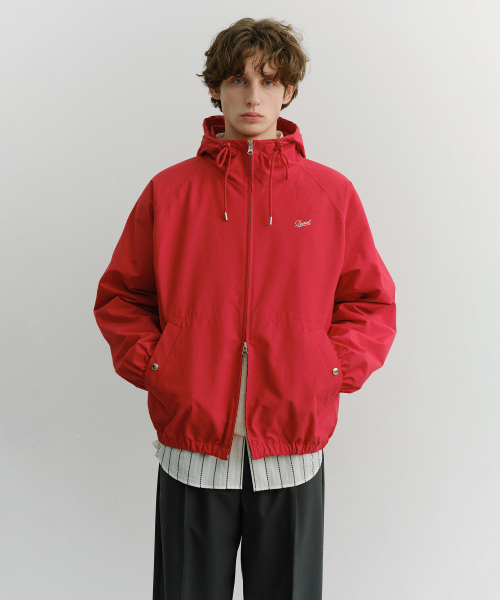 LOGO WINDBREAKER_UNISEX_UDJU6A113_RED