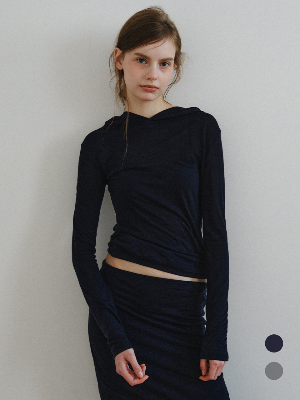 Bay Tencel майка + худи SET