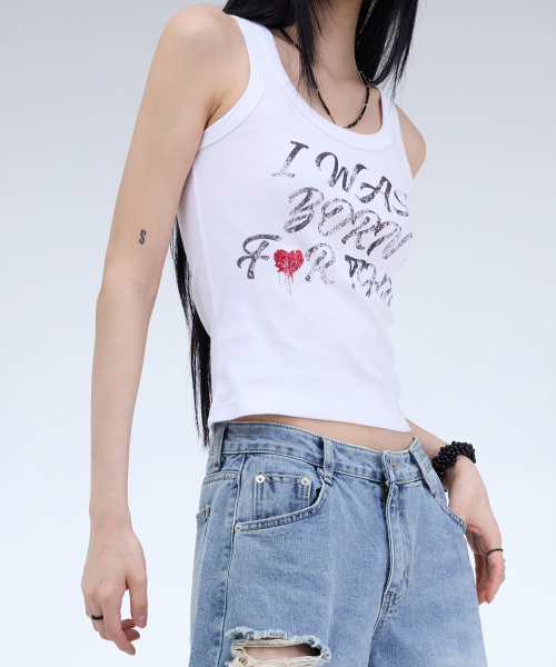 WASBORN GRAPHIC TANK TOP-2COLOR