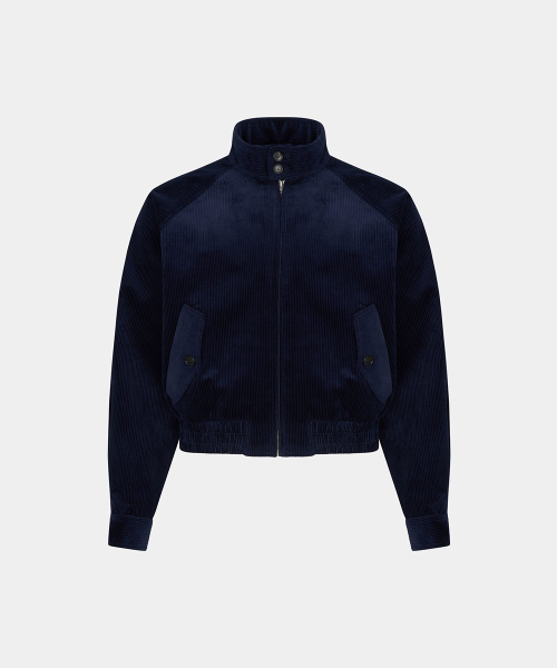 HARRINGTON ENGLISH COUDUROY BLOUSON - NAVY