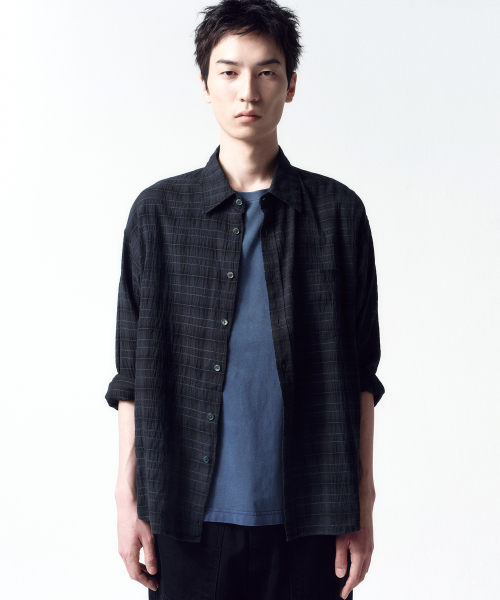 INSILENCE Garment Dye Check Shirt M 値下げ○ MUSINSA | INSILENCE Garment Dyed Check Shirt CHARCOAL