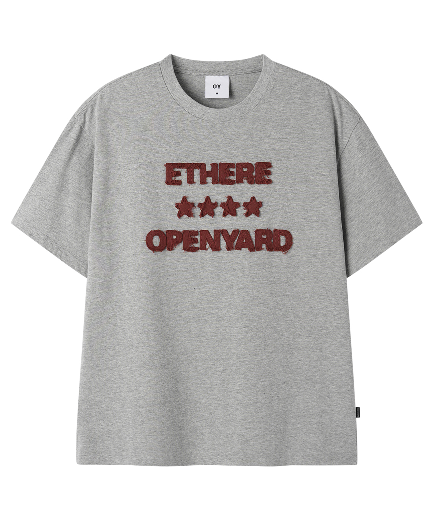 FRAYED EDGE TEE - MELANGE