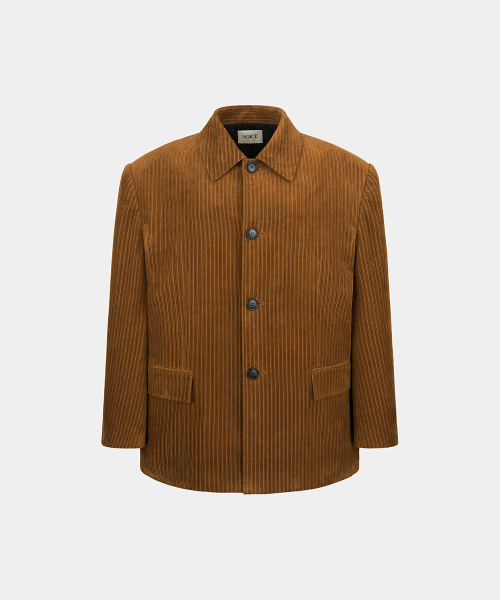 DISTORTED CORDUROY JACKET - коричневый