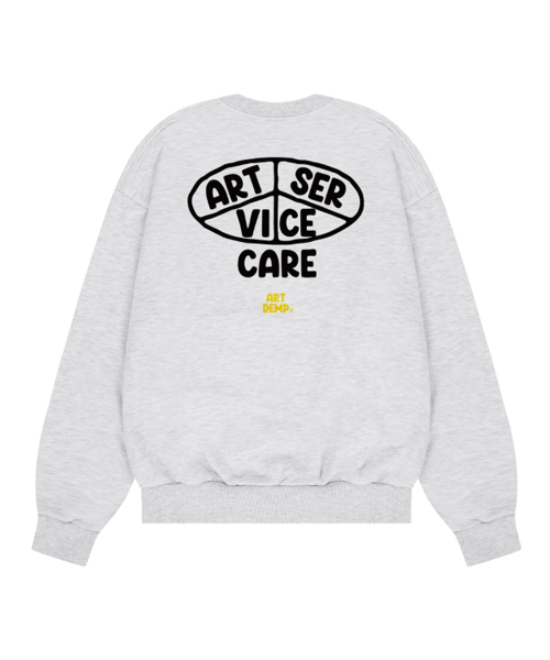 Утепленный свитшот ART SERVICE CARE SWEATSHIRTS (MELANGE)