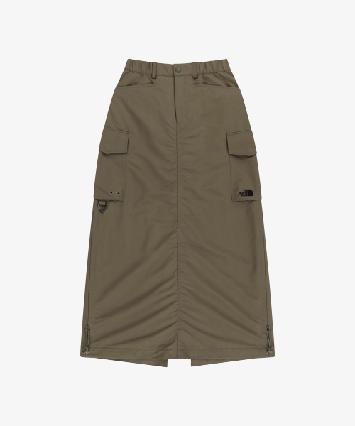 NK6NS32L 화이트라벨 여성 셀마 스커트 GRAYISH KHAKI