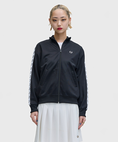 [womens] Спортивная куртка с лампасами - Black AFPF2611106-102